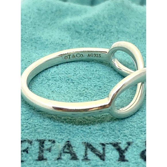 SOLD!!! Tiffany & Co Sterling Silver 925 Infinity Band Ring Size 6 - Picture 3 of 12